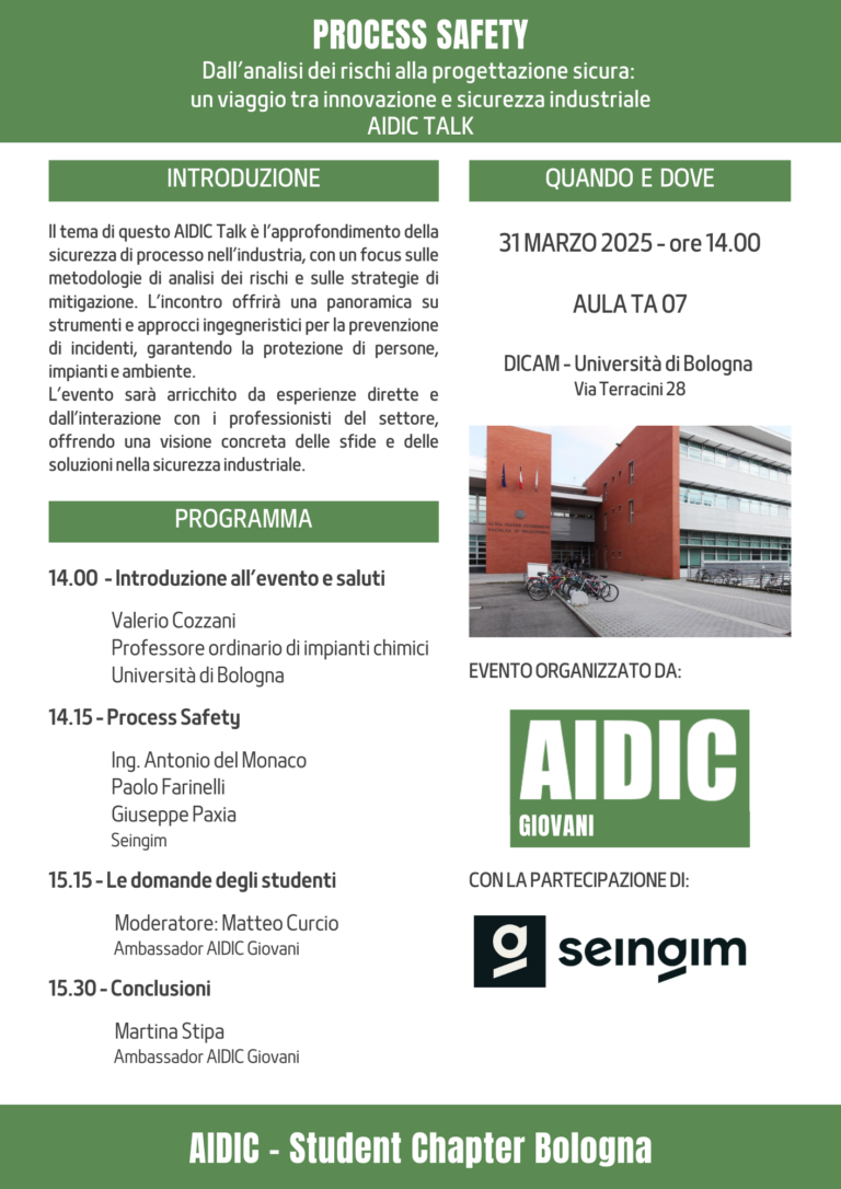 Locandina - Student Chapter Unibo - Seingim